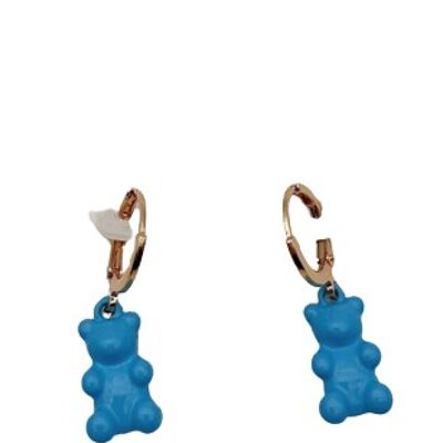 Blue  Bear Earrings