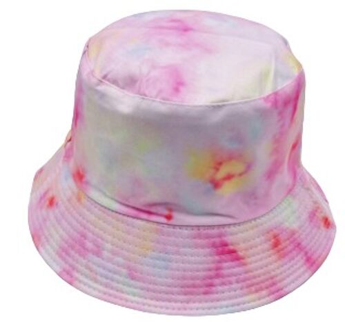 Pink Multi Tie Dye Bucket Hat