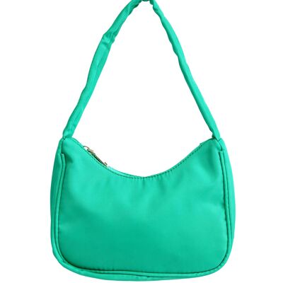 Green Nylon Shoulder Bag