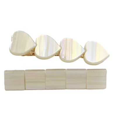 Beige 2 pack Hairclip