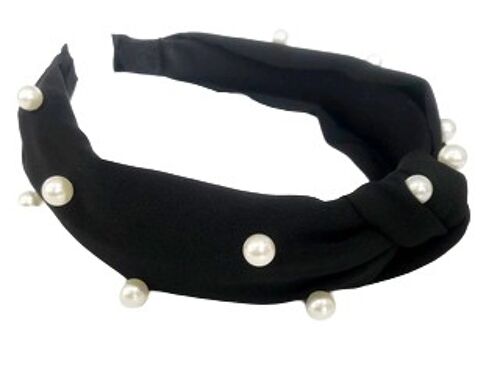 Black Pearl Knot headband