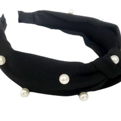 Black Pearl Knot headband