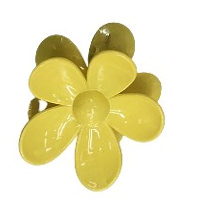 Gelbe Blumen-Haarspange