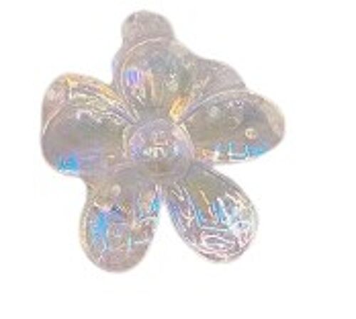 Clear Flower Hairclip