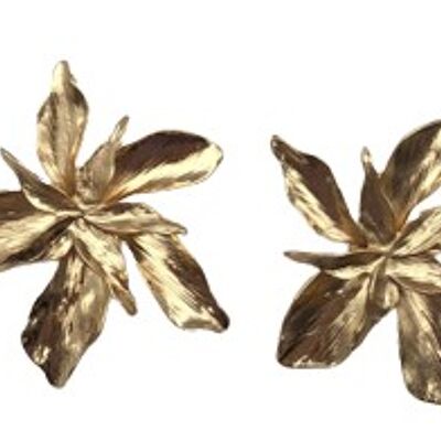 Aretes Flor Dorada