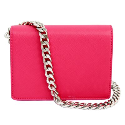 Fuchsia Chunky Chain Shoulder Bag