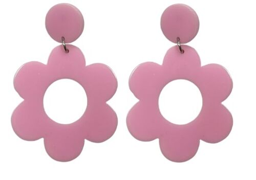 Pink Daisy Earring