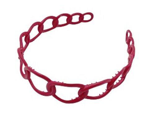 Fuchsia Plastic Link Headband