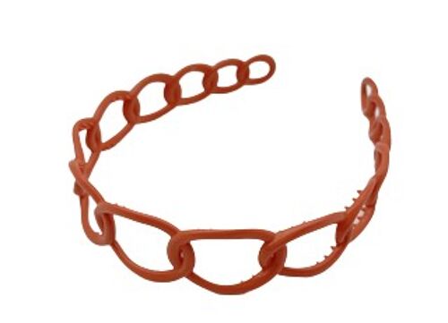 Orange Plastic Link Headband