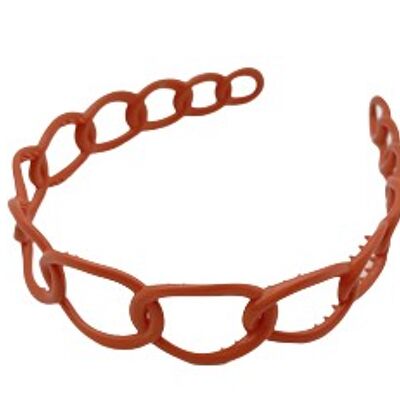Orange Plastic Link Headband