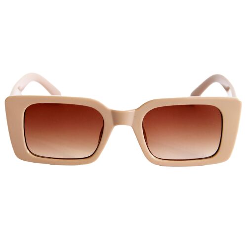 Nude Sunglasses with Brown Lenses