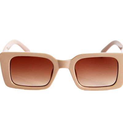 Nude Sunglasses with Brown Lenses