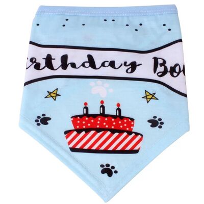 Blauer Geburtstag Hundehalsband