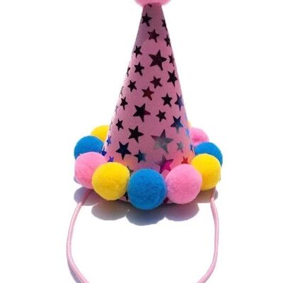 Cappello da festa per animali domestici rosa