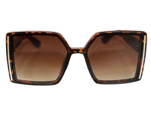 Brown Oversized Square Sunglasses