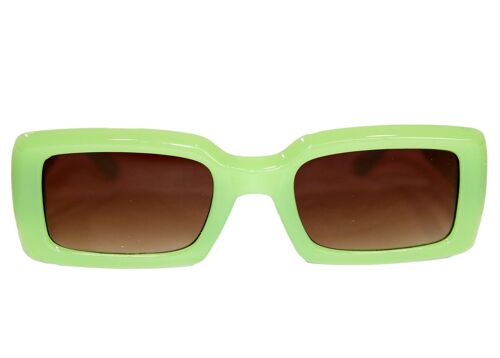 Green Rectangle Frame Sunglasses