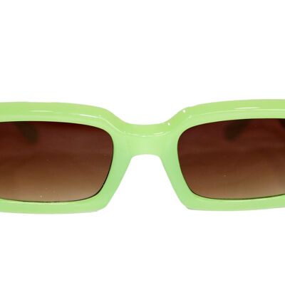 Gafas de sol con montura rectangular verde