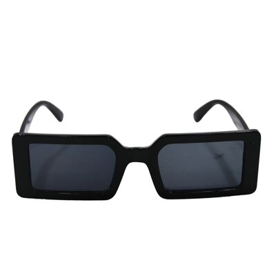 Schwarze Sonnenbrille mit rechteckigem Rahmen