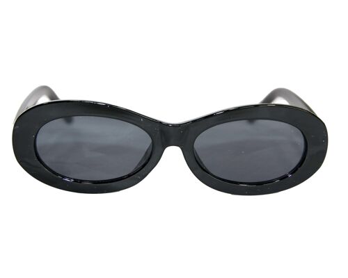 Black Rounded Frame Sunglasses