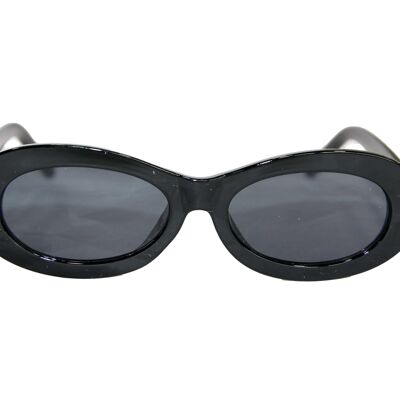 Gafas de sol con montura redonda en negro