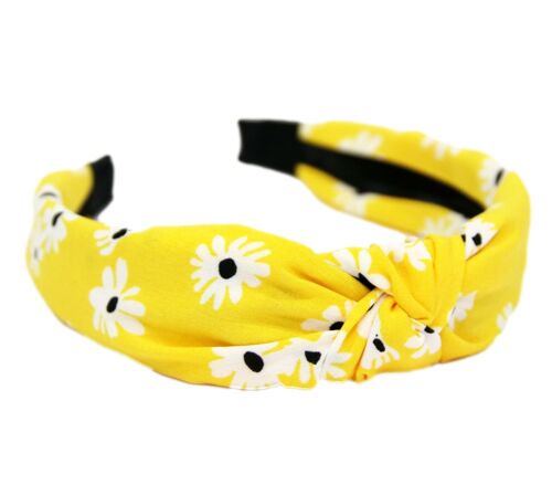 Yellow Daisy Knot Headband