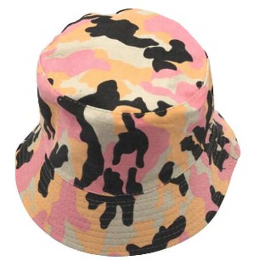 Pink Nude Camo Bucket Hat