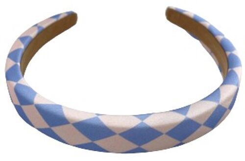 Blue Checkered Headband