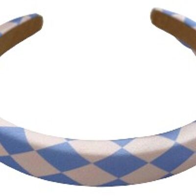 Blue Checkered Headband