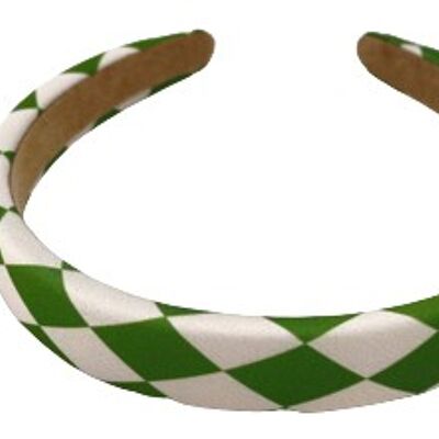 Green Checkered Headband