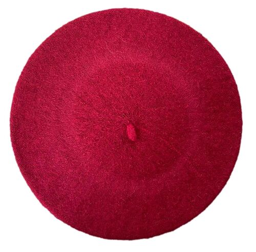 Dark Red Beret Hat