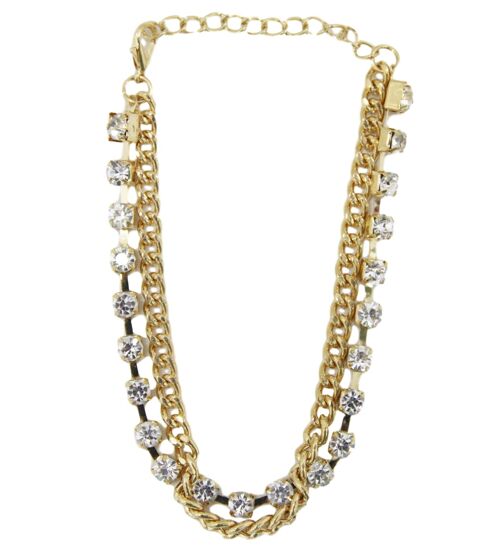 Chunky  Diamante Chain  Anklet - GOLD