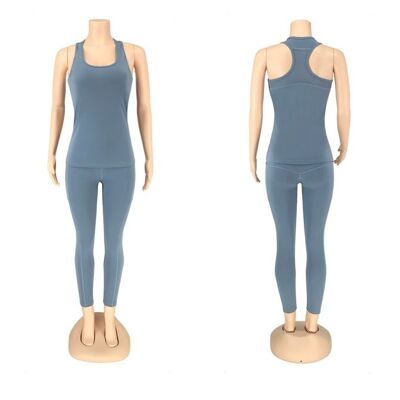 Abbigliamento da donna blu da palestra