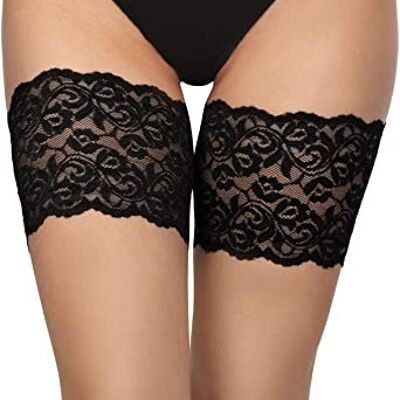 Black Lace Chafing Pads XL
