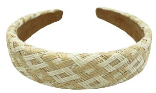 Nude Straw Woven Headband