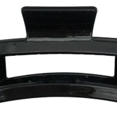 Black Plastic Rectangle Hairclaw