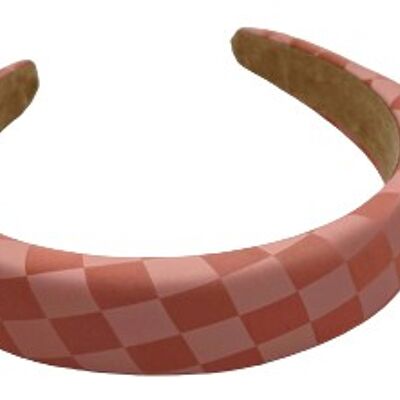 Blush Checkered Headband