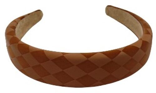 Tan Checkered Headband