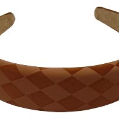 Tan Checkered Headband