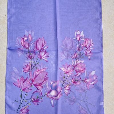 Lilac Floral Lightweight Scarf
