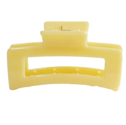Lemon Plastic Rectangle Hair Claw