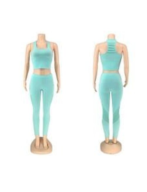 Blue Turquoise Gym Womens Wear