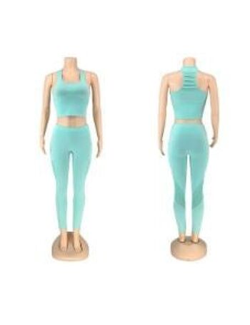 Vêtements de sport pour femmes bleu turquoise