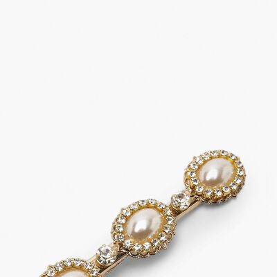 3 Pearl Diamante Hairclip