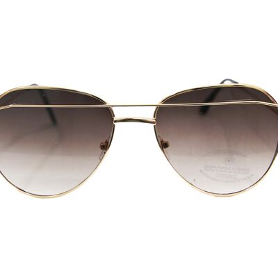 Rose Gold Frame Aviators with Grey Lenses