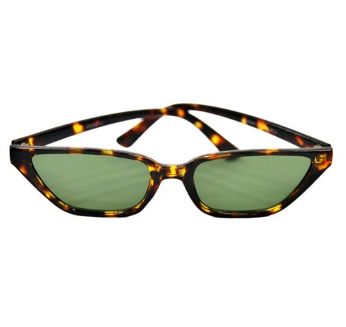 Leo Green Slim Cat Eye Sunglasses Leo