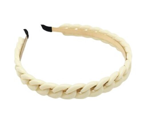 Cream Chain Link Headband