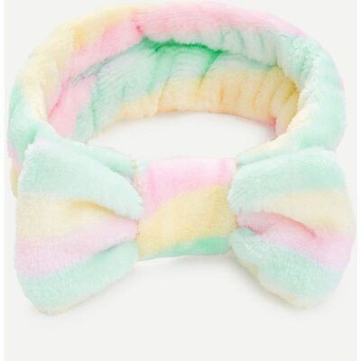 Yellow Pink Mint Stripe Beauty Headband