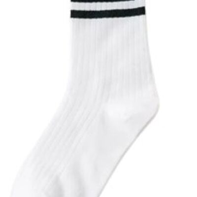 White Stripe Socks