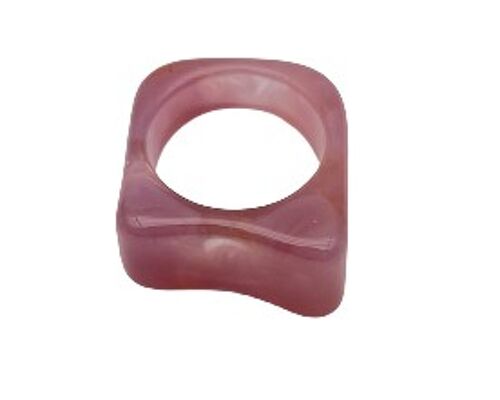 Blush Squared Plastic Ring