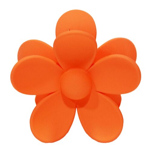 Orange Flower Hair Claw